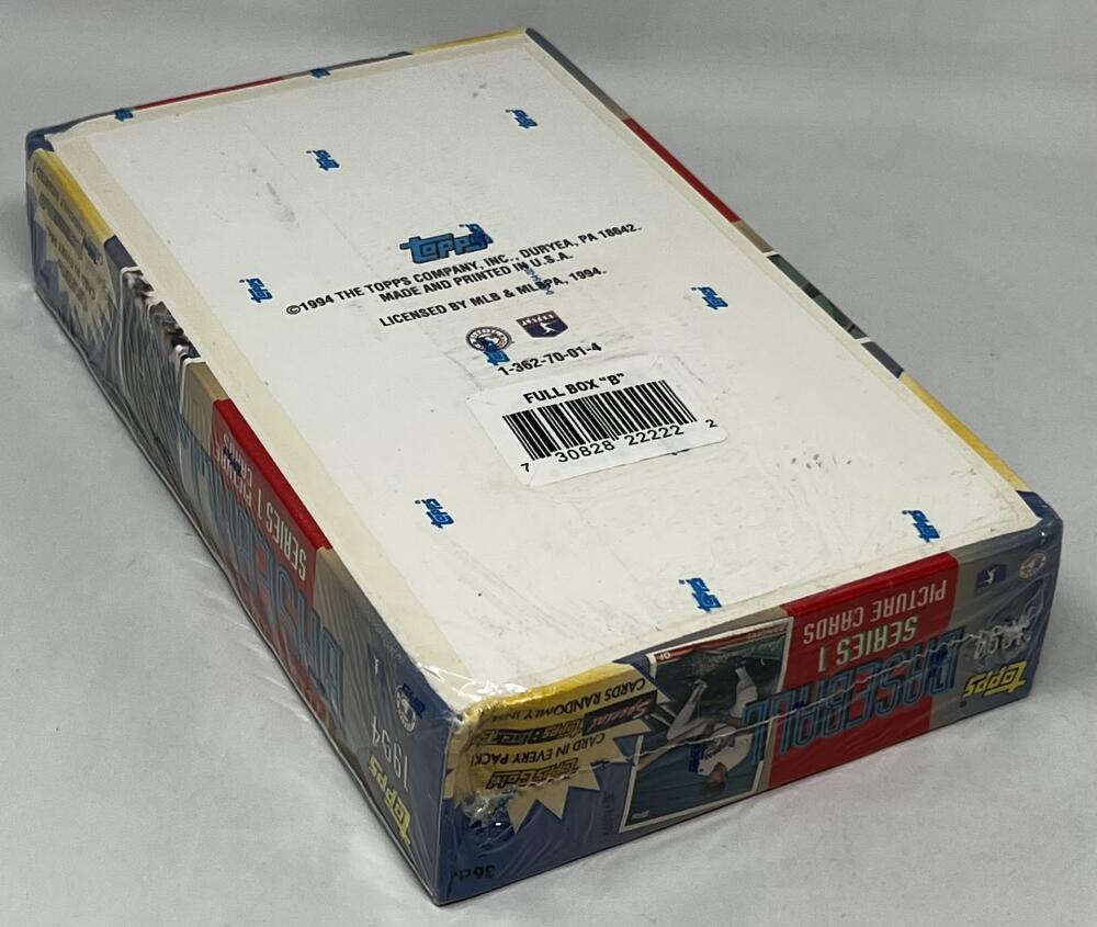 1994 Topps Series 1 Baseball Box Image 3