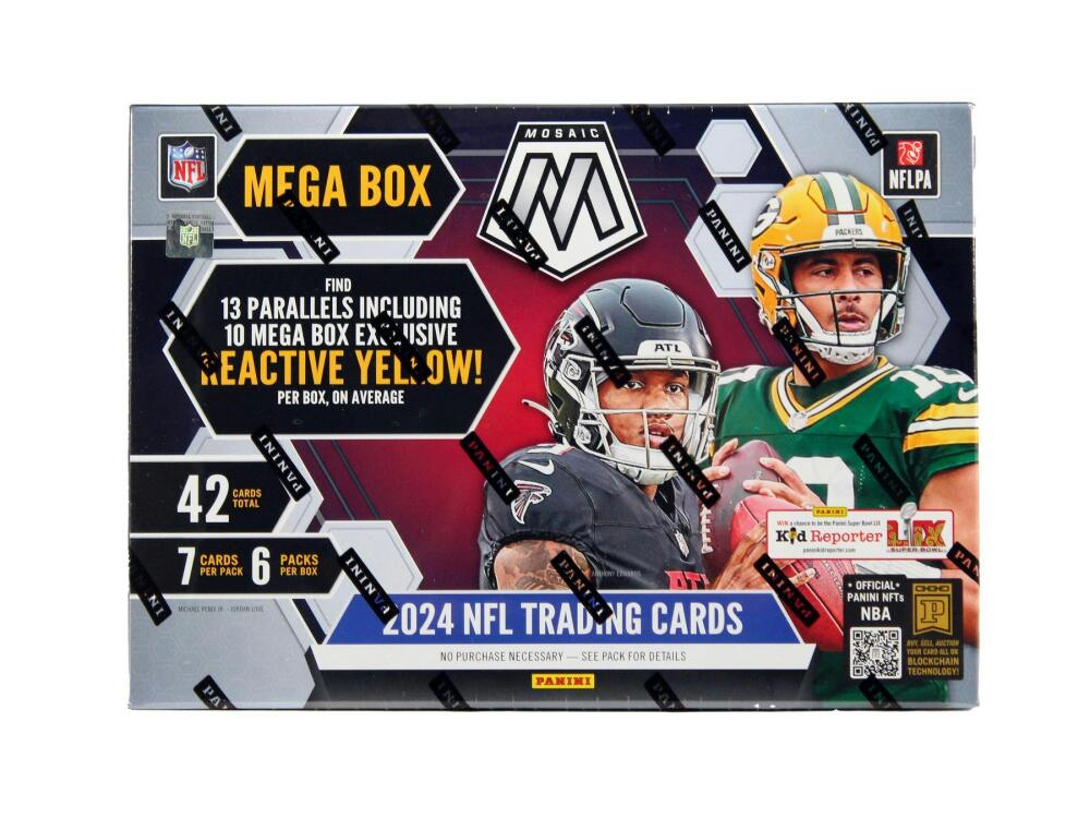 2024 Panini Mosaic Football Mega Box (Reactive Yellow Parallels!) Image 1