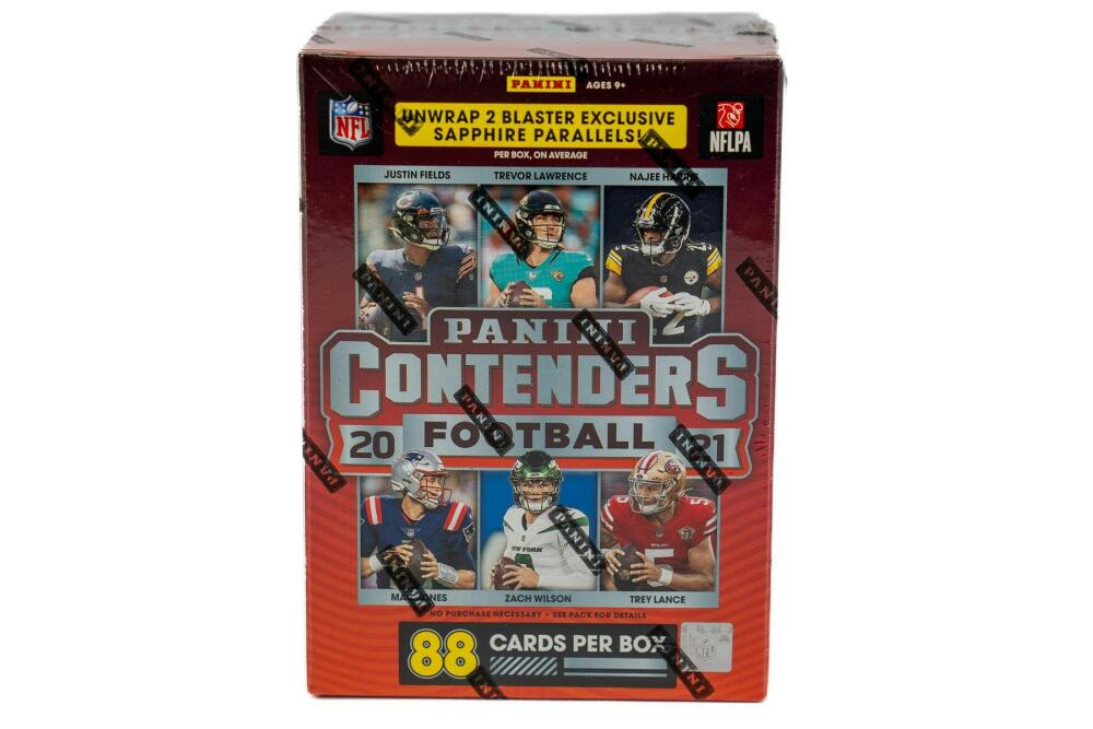 2021 Panini Contenders Football 11-Pack Blaster Box (Sapphire Parallels!) (Fanatics) Image 1