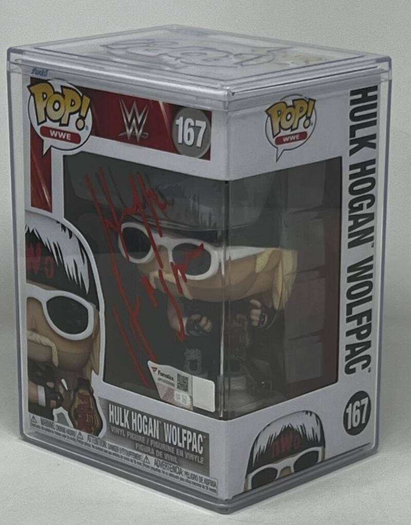  WWE NWO Autograph Signed Hulk Hogan Wolfpac Funko Pop #167 Fanatics Authentic Image 1