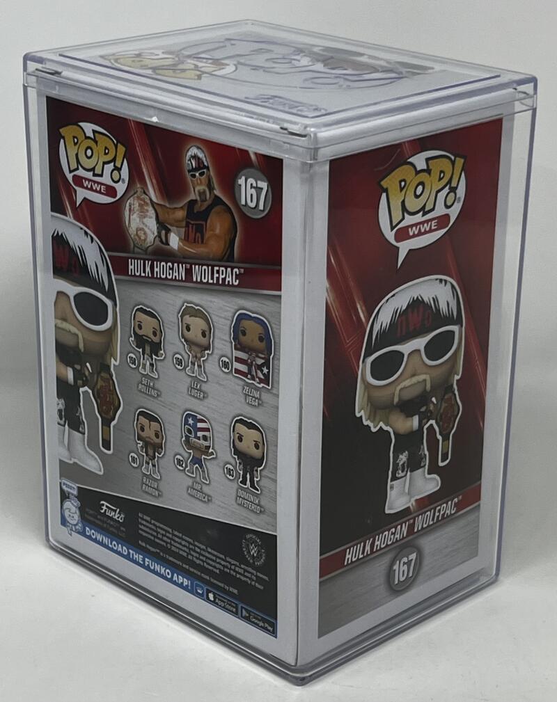  WWE NWO Autograph Signed Hulk Hogan Wolfpac Funko Pop #167 Fanatics Authentic Image 3