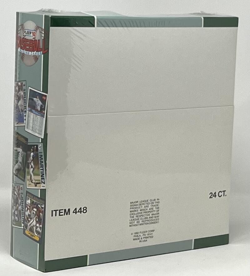 1992 Fleer Baseball  Jumbo Packs Cello Box  Rookie Sensations Inserts Image 3