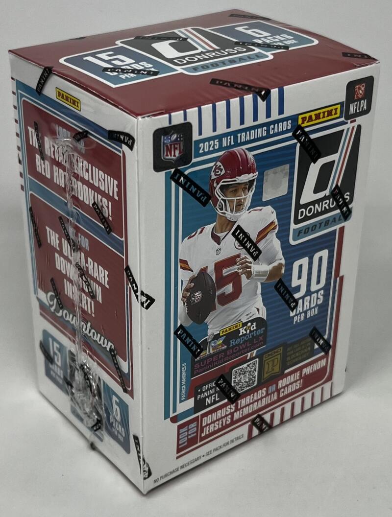 2025 Panini Donruss Football 6-Pack Blaster Box (Red Hot Rookies) RED BOX Image 1