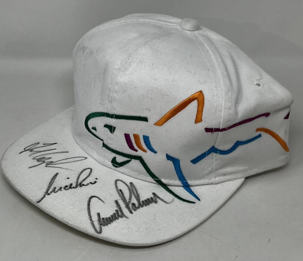 Fred Couples Arnold Plamer Autographed Signed Golf Hat JSA Authentic Image 1