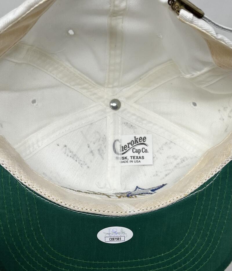 Troy Aikman Warren Moon Autographed Signed Celebrity Golf Classic Hat JSA Authentic Image 5