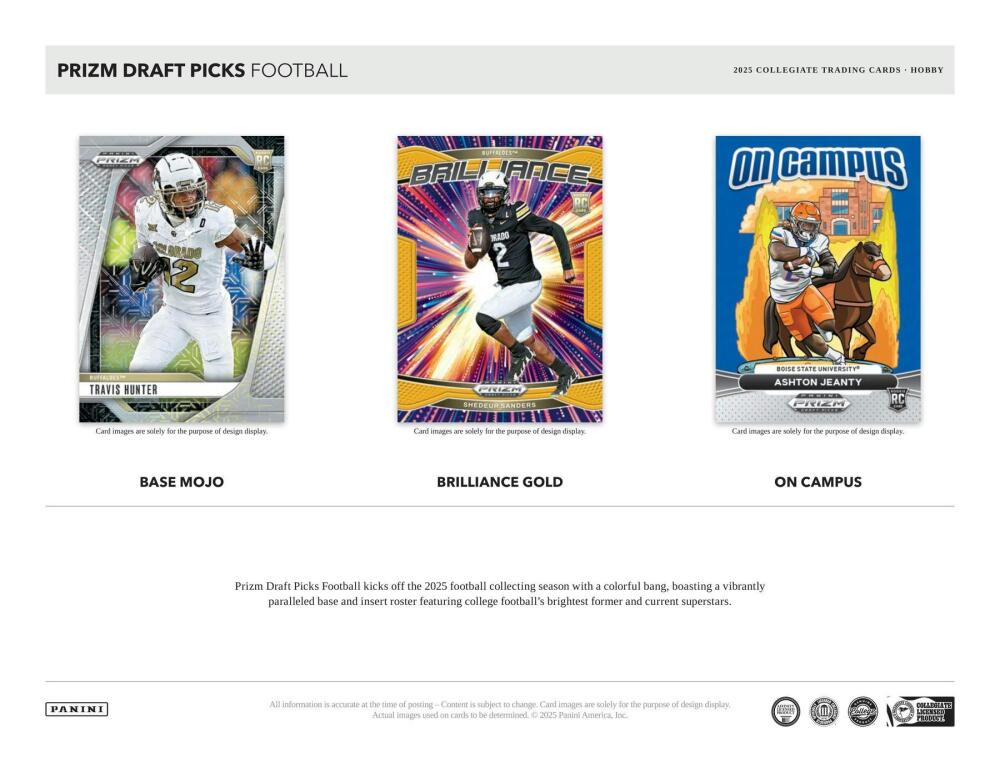 2025 Panini Prizm Draft Picks Football Hobby Box Image 3