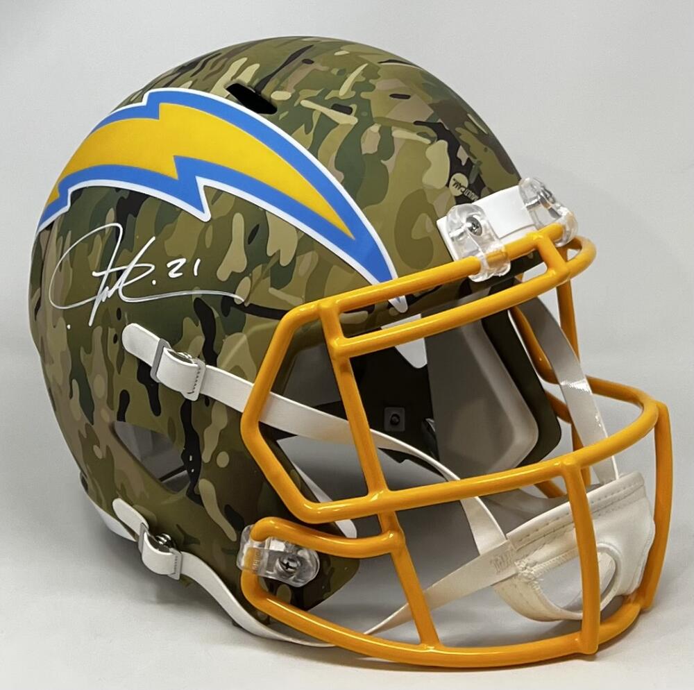 LaDainian Tomlinson Autograph Signed Chargers Replica Full Size Helmet BAS Authentic  Image 2