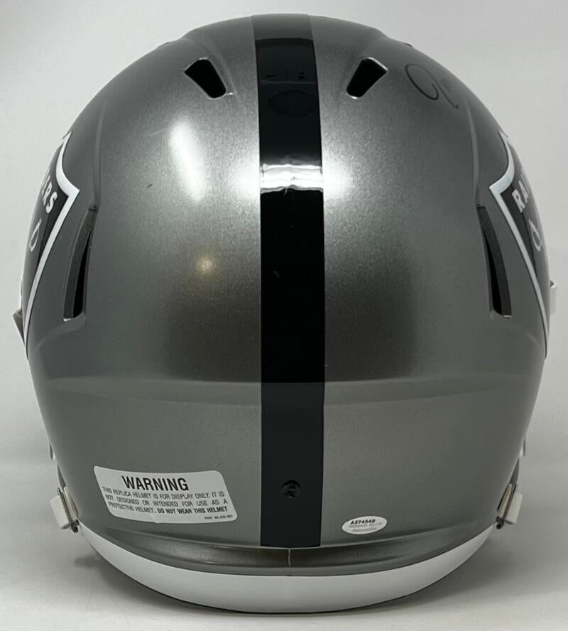 Jim Plunkett Autograph Signed Raiders Replica Full Size Helmet Schwartz Authentic  Image 3