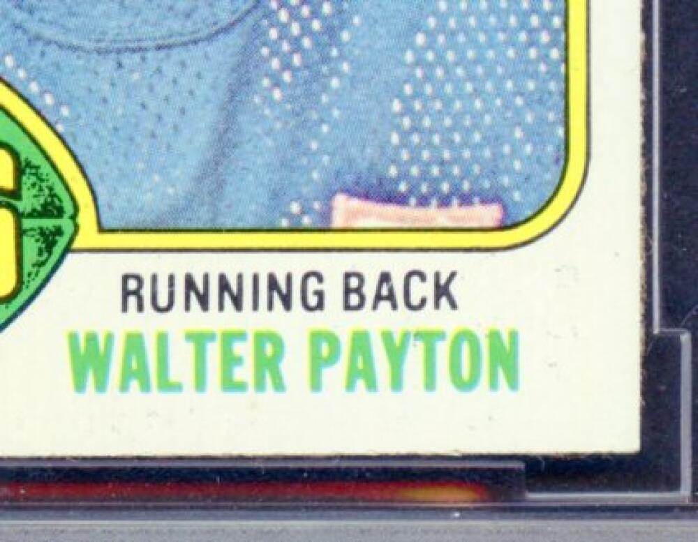 1976 Topps #148 Walter Payton Rookie Card BGS BCCG 9 Near Mint+ Image 6