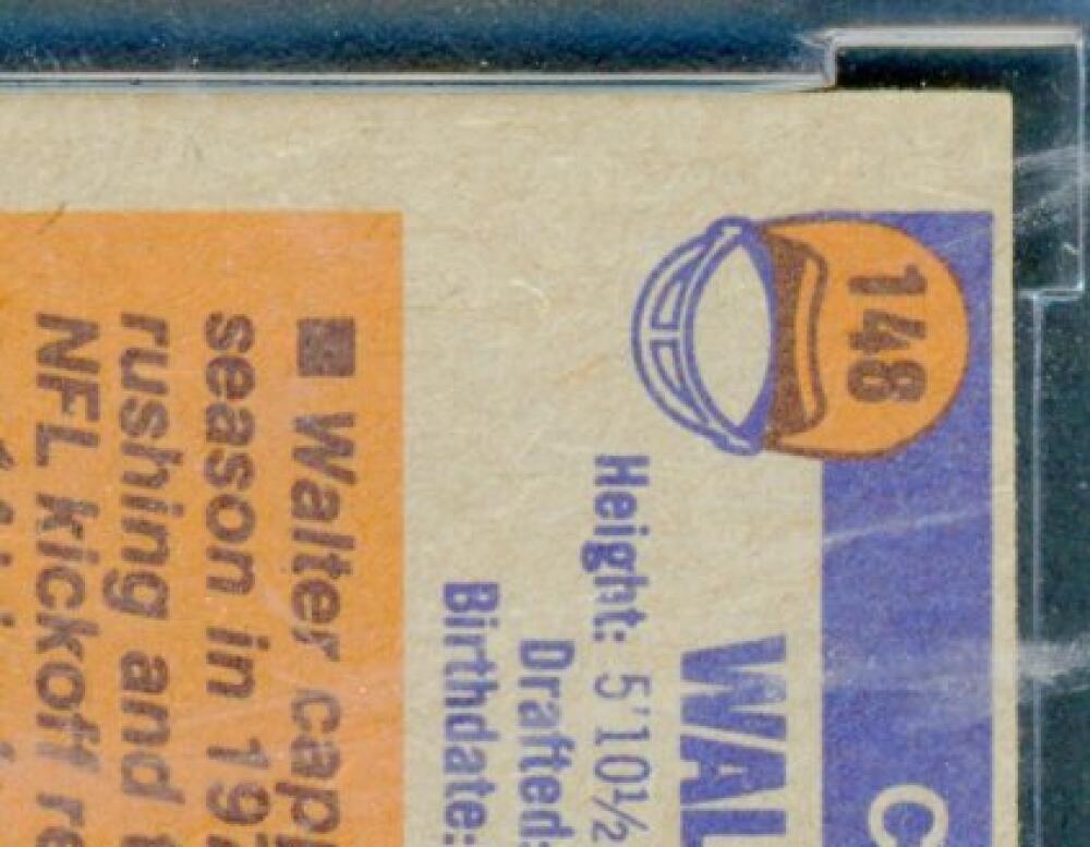 1976 Topps #148 Walter Payton Rookie Card BGS BCCG 9 Near Mint+ Image 8