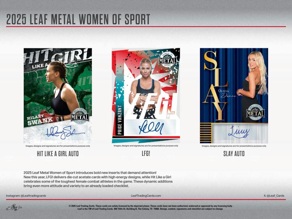 2025 Leaf Metal Women of Sport Hobby Box Image 8