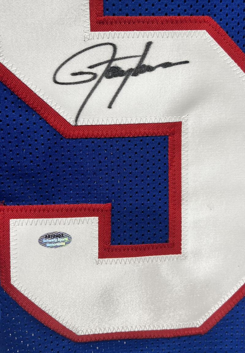 Lawrence Taylor Autograph Signed N.Y Giants Football Jersey Schwartz Authentic  Image 3