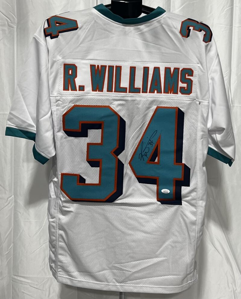 Ricky Williams Autograph Signed Miami Dolphins Football Jersey JSA Authentic  Image 1