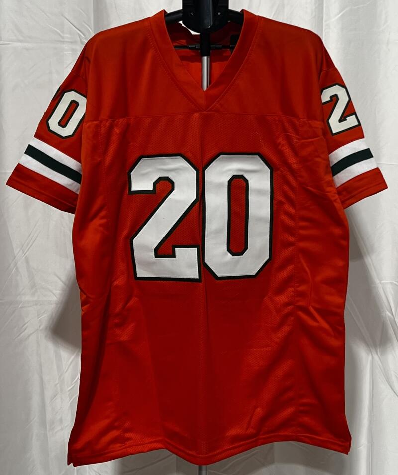 Ed Reed Autograph Signed University Of Miami Football Jersey BAS Authentic  Image 2