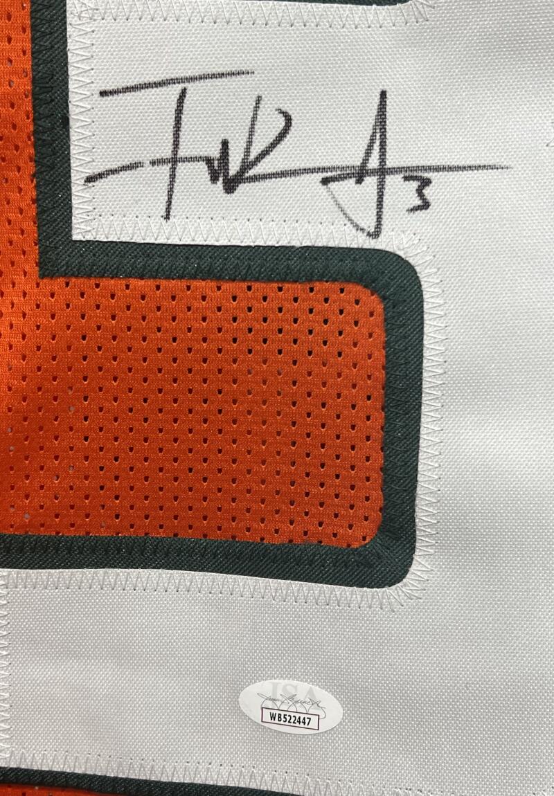 Frank Gore Autograph Signed University Of Miami Football Jersey JSA Authentic  Image 3