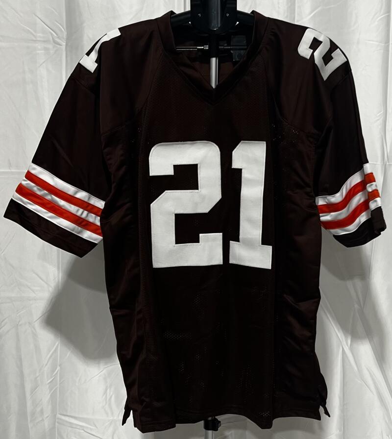 Denzel Ward Autograph Signed Cleveland Browns Football Jersey JSA Authentic  Image 2