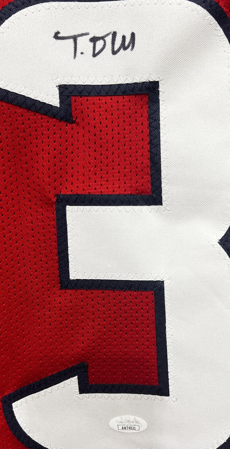 Tank Dell Autograph Signed Houston Texans Football Jersey JSA Authentic  Image 3