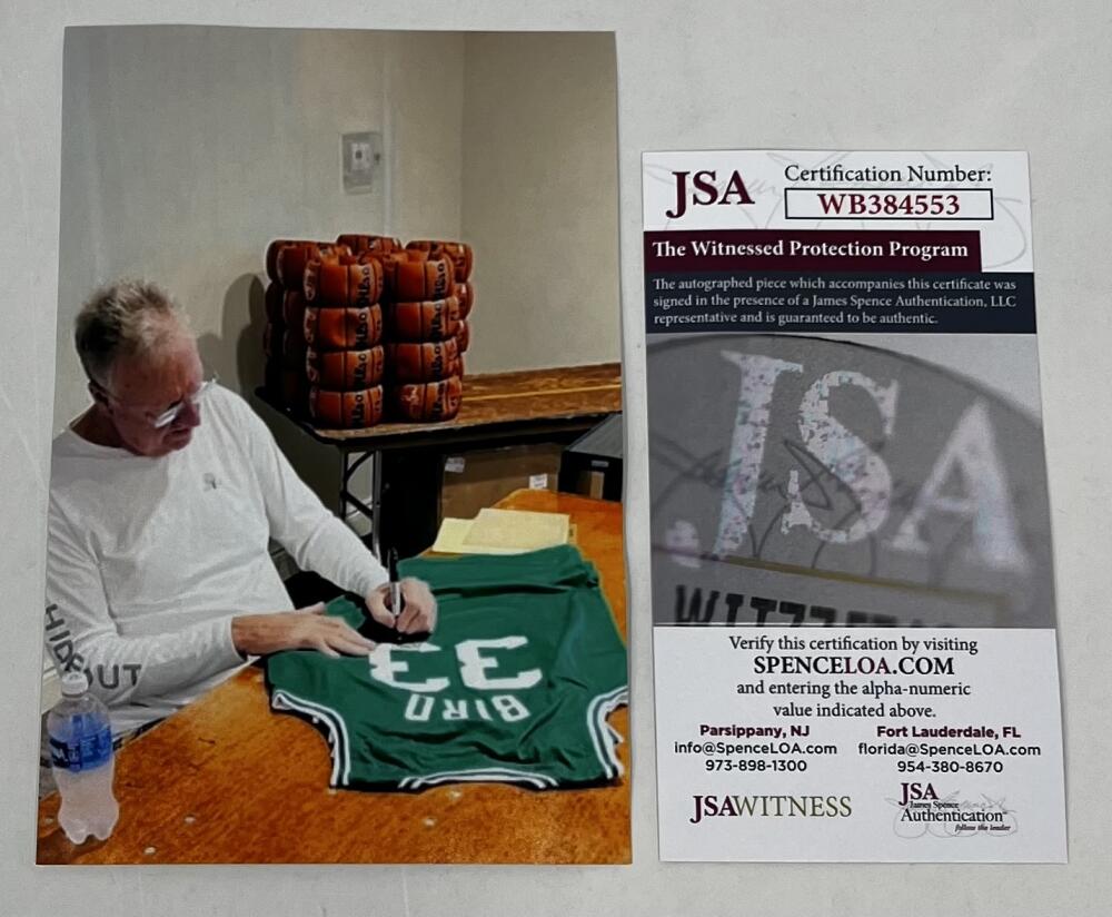 Larry Bird Autograph Signed Boston Celtics Basketball Jersey JSA Authentic  Image 5