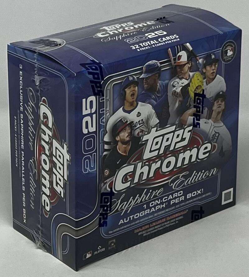 2025 Topps Chrome Baseball Saphire Edition Box Image 1