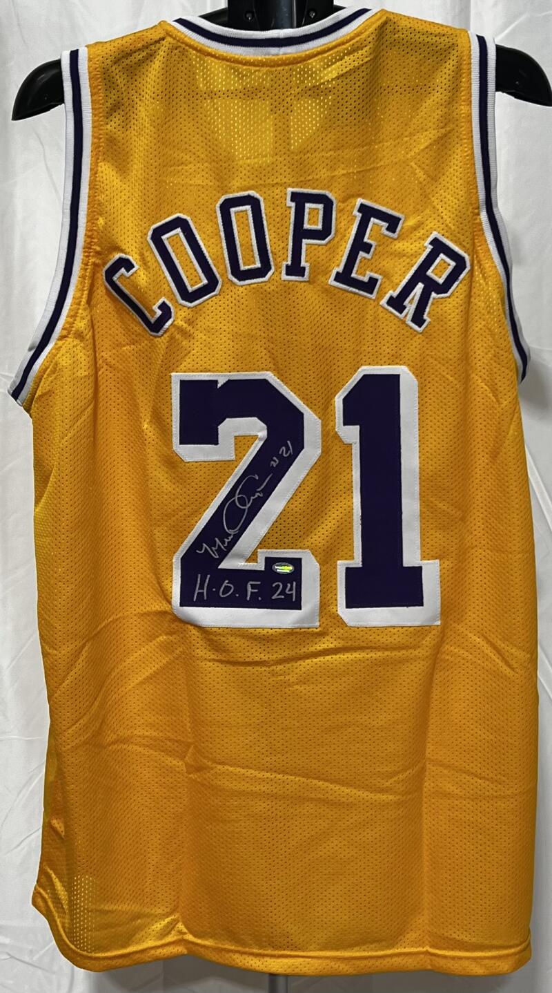 Michael Cooper Autograph Signed Lakers Basketball Jersey Schwartz Sports Authentic  Image 1