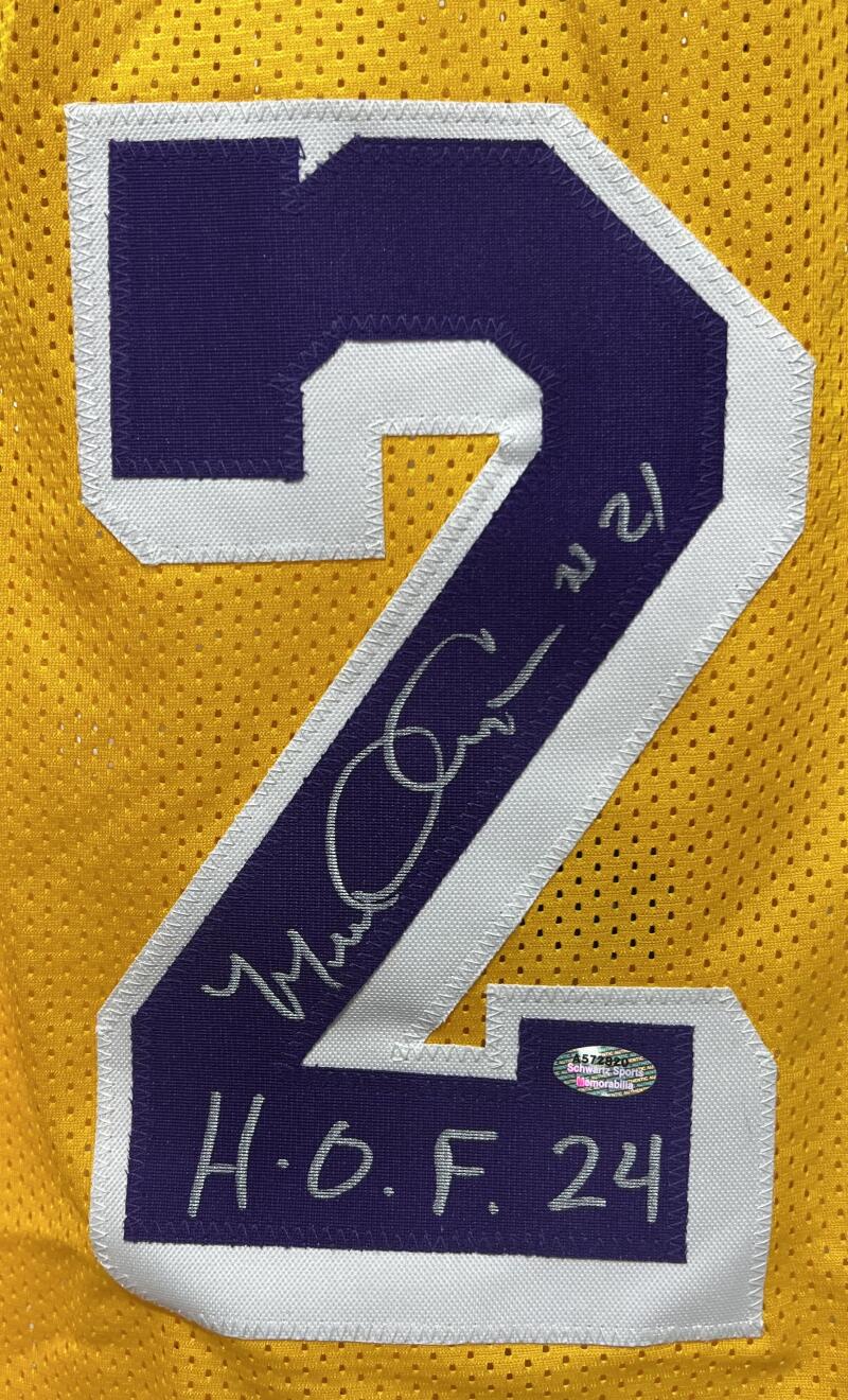 Michael Cooper Autograph Signed Lakers Basketball Jersey Schwartz Sports Authentic  Image 3