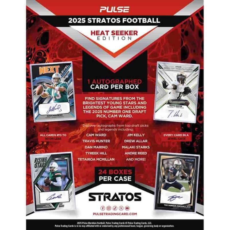 2025 Pulse Stratos Football Heat Seeker Edition Box Image 4