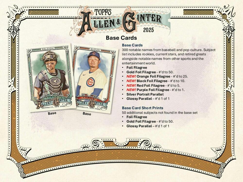 2025 Topps Allen & Ginter Baseball Hobby Box Image 4