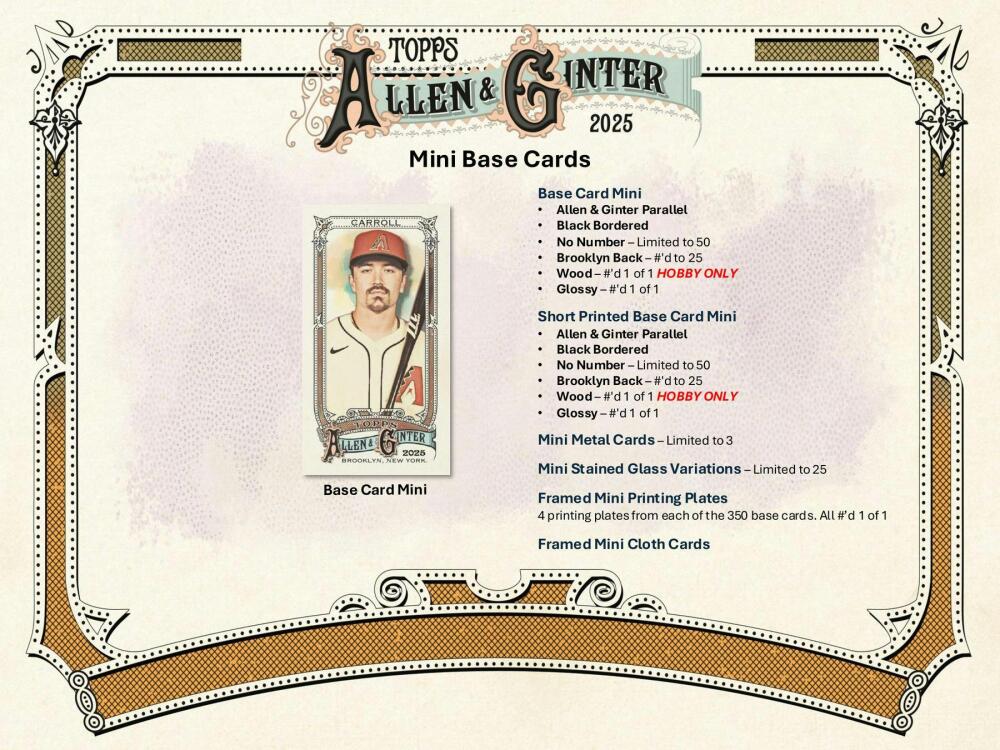 2025 Topps Allen & Ginter Baseball Hobby Box Image 5