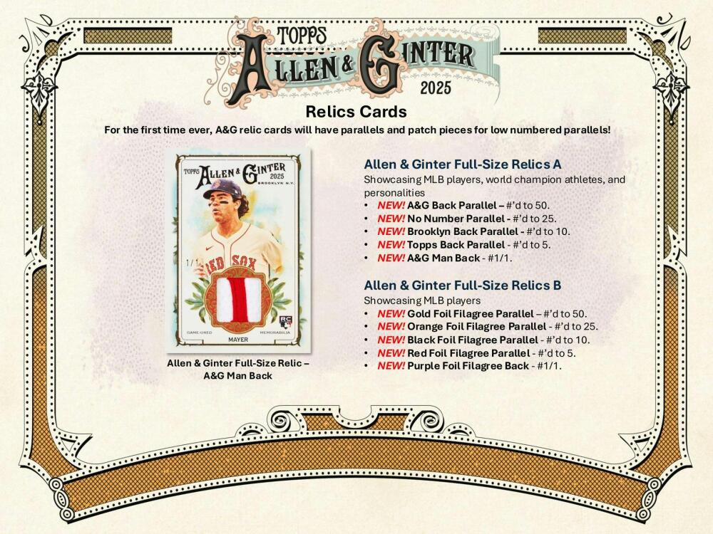 2025 Topps Allen & Ginter Baseball Hobby Box Image 7