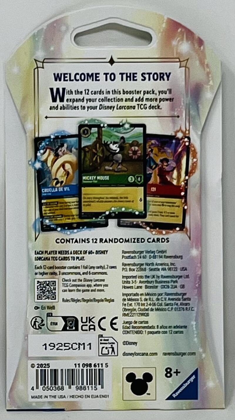 2025 Disney Lorcana: Fabled Booster Pack Image 2