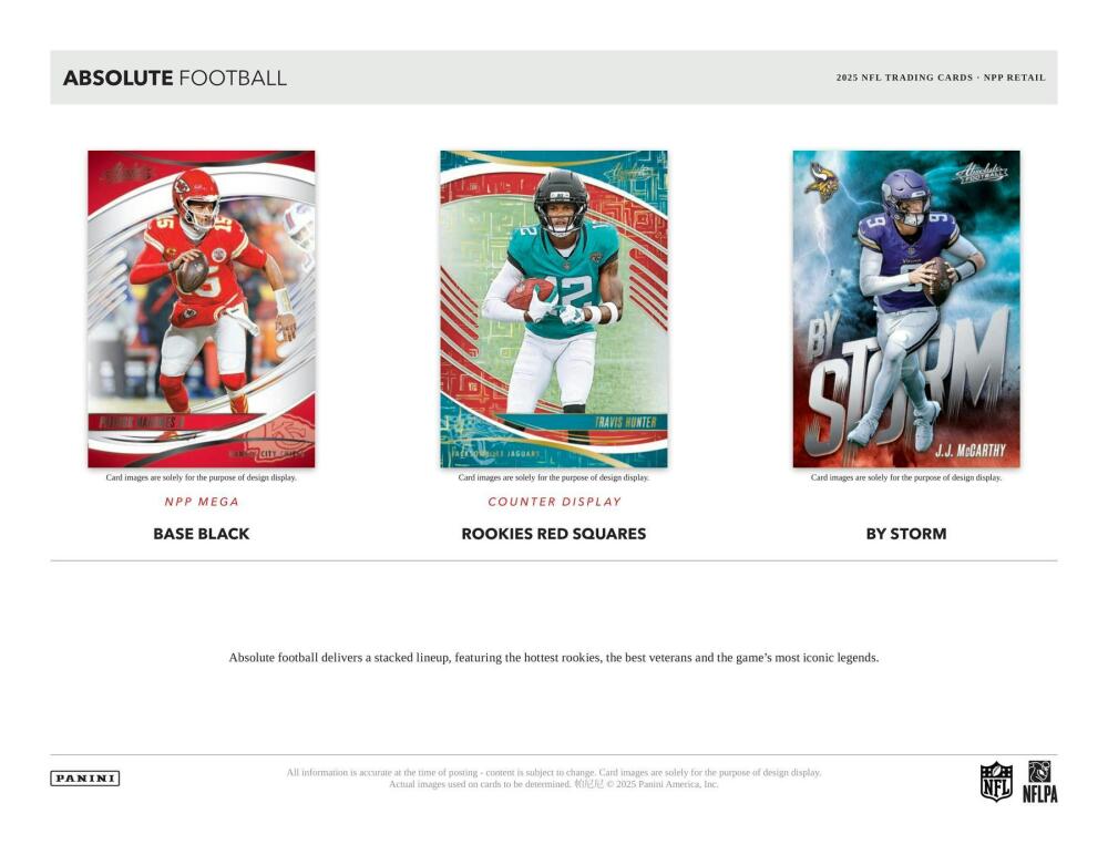 2025 Panini Absolute Football Mega Box Image 3