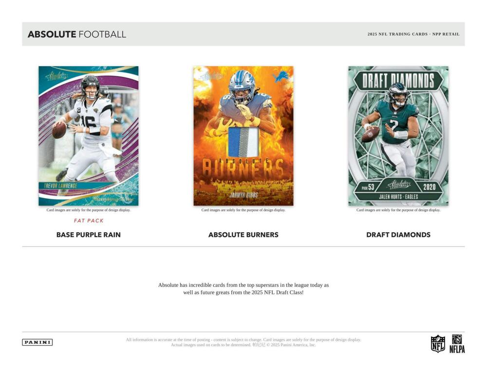 2025 Panini Absolute Football Mega Box Image 4