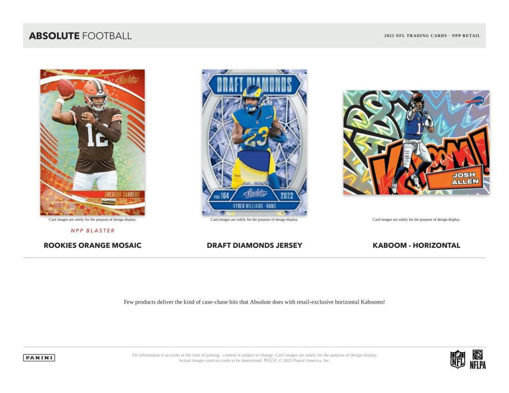 2025 Panini Absolute Football Mega Box Image 5