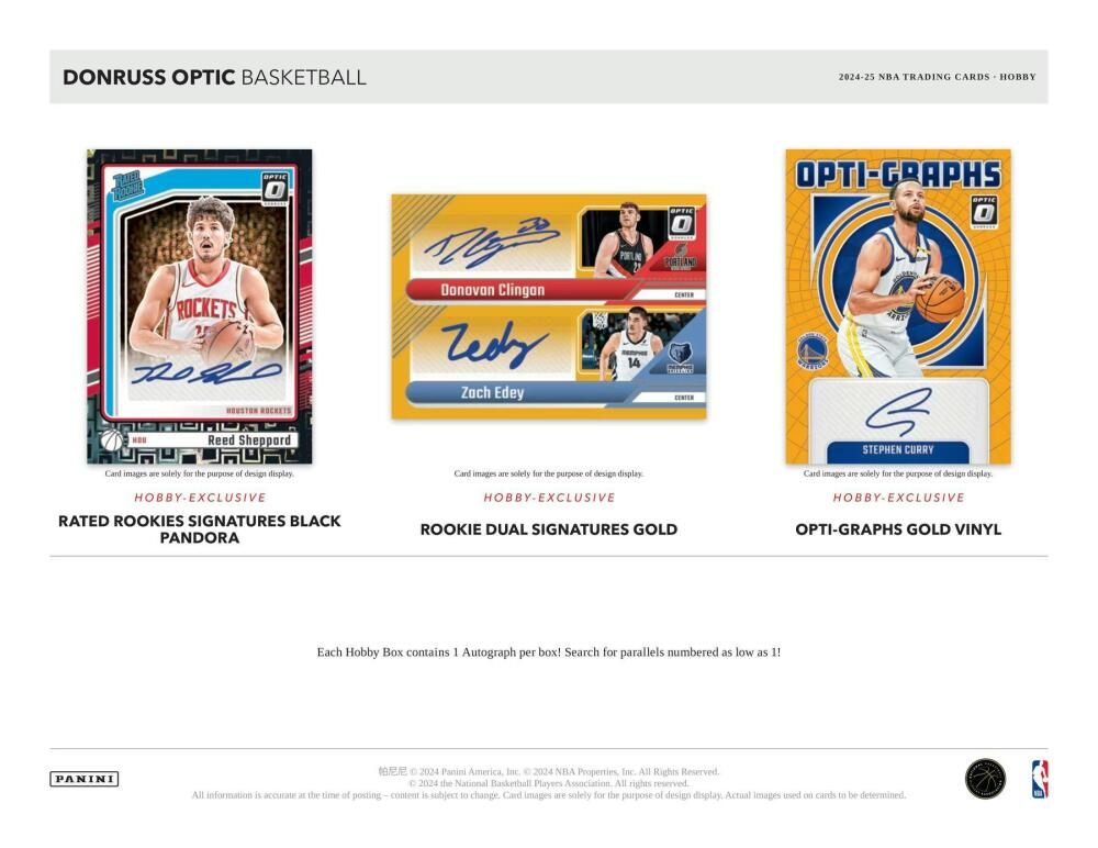 2024-25 Panini Donruss Optic Basketball Hobby Box Image 3
