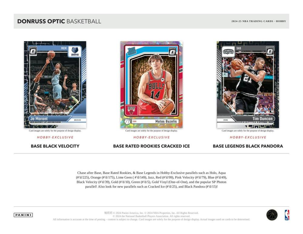 2024-25 Panini Donruss Optic Basketball Hobby Box Image 4