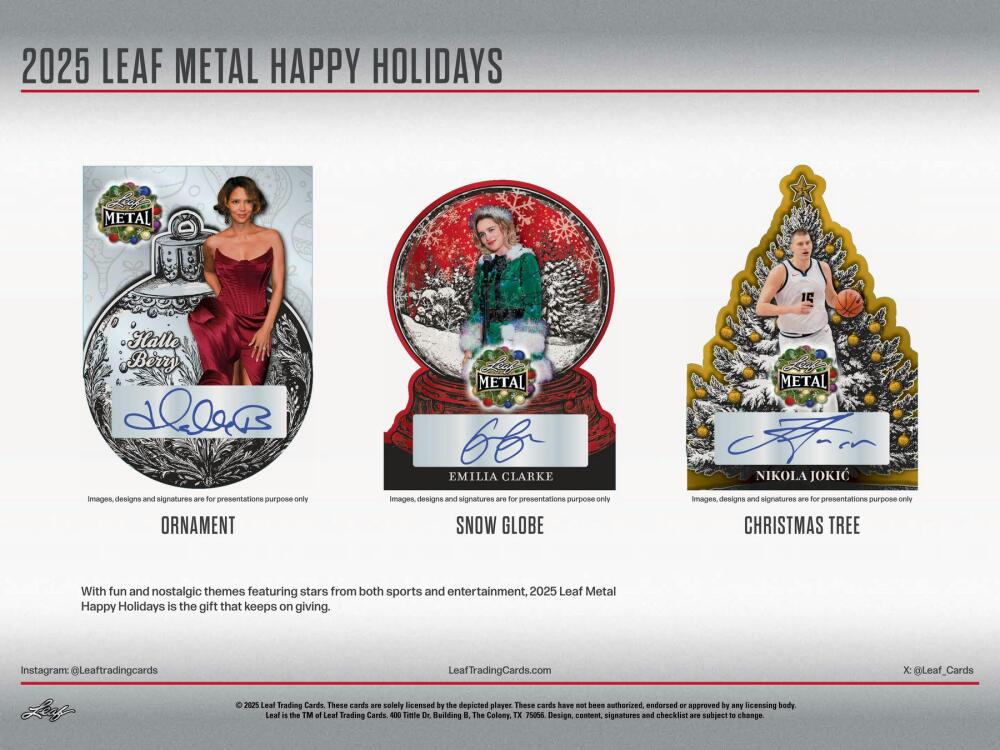 2025 Leaf Metal Happy Holidays Hobby Box Image 7