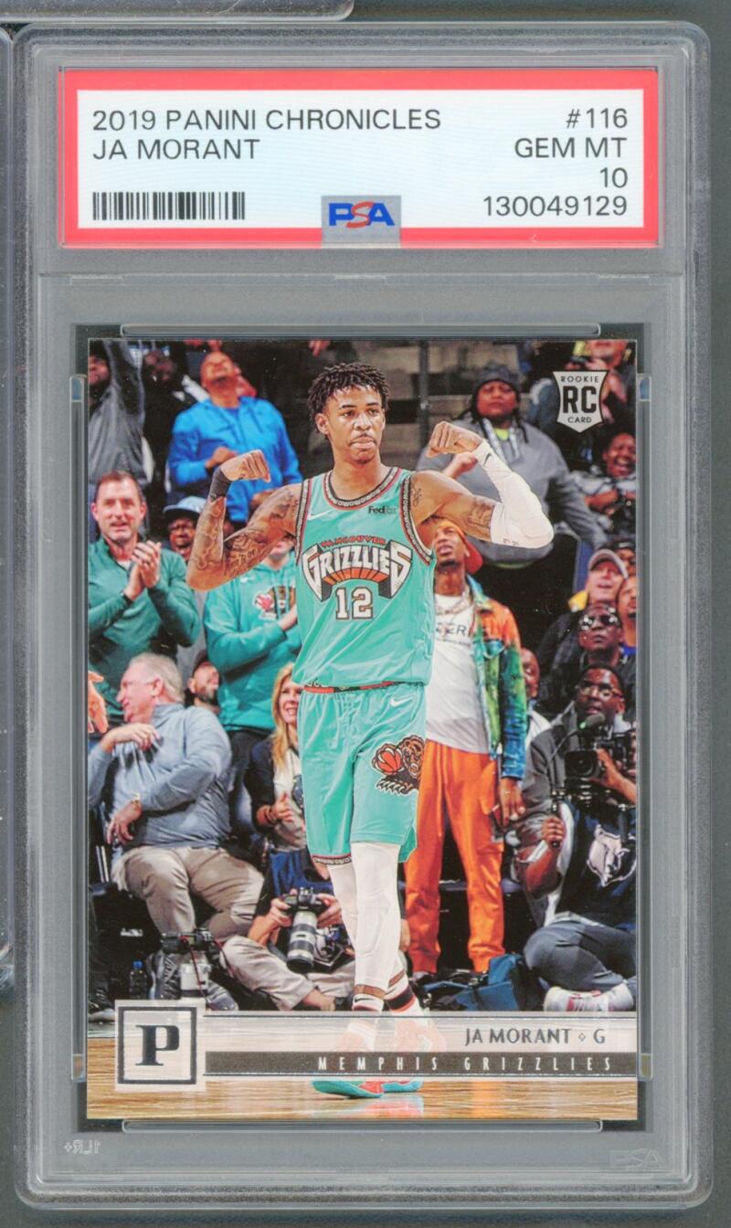 Ja Morant Rookie Card 2019-20 Panini Chronicles (Young Dolph) #116 PSA 10 Image 1