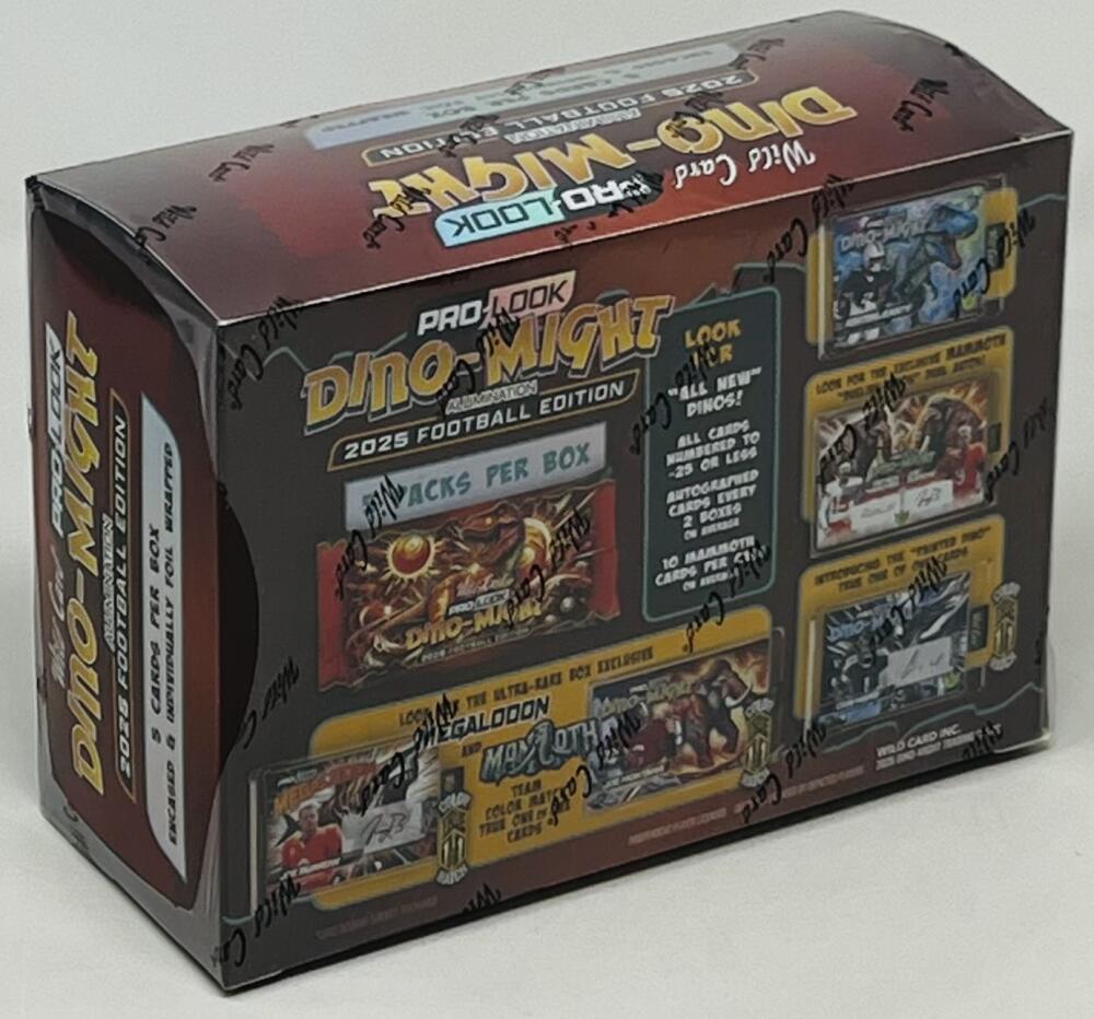 2025 Wild Card Dino-Might Pro-Look Edition Football Box