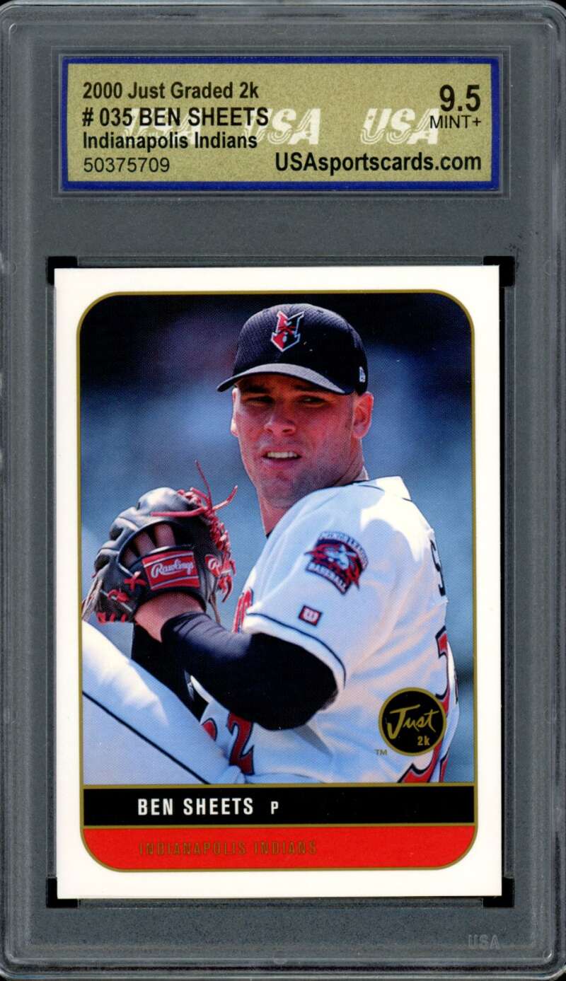 Ben Sheets Rookie Card 2000 Just Graded 2K #035 USA 9.5 –  SUPERIORSPORTSINVESTMENTS.COM