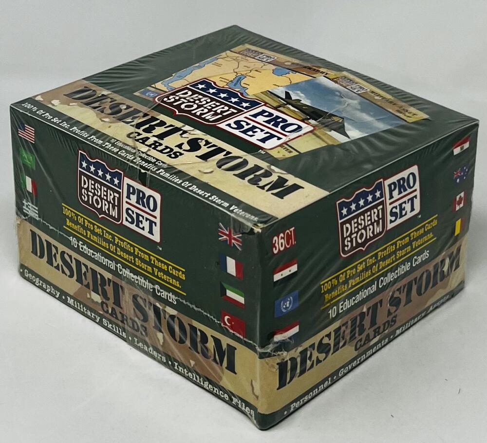 1990-91 Pro Set Desert Storm Trading Card Box