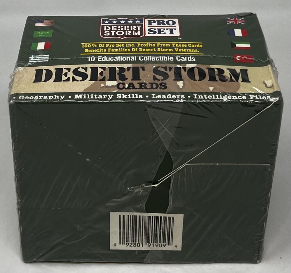 1990-91 Pro Set Desert Storm Trading Card Box