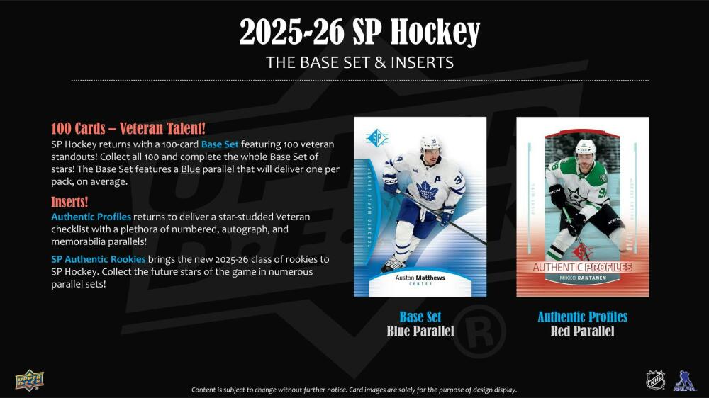 2025-26 Upper Deck SP Hockey 8-Pack Blaster Box