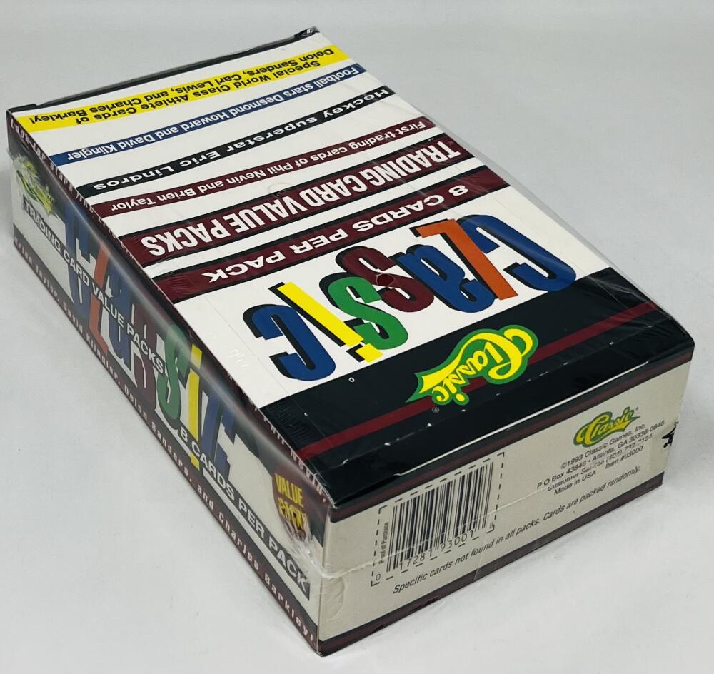 1993 Classic Best Of All Sports Trading Card Value Pack Box