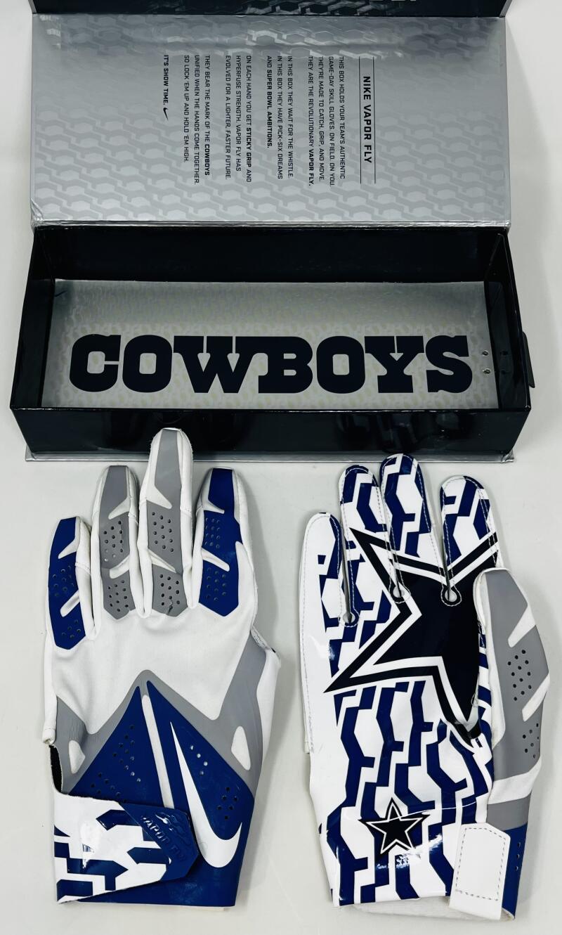 Dallas Cowboys Hyperfuse Nike Vapor Fly Large Receivers Gloves