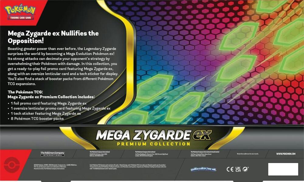 2026 Pokemon Mega Zygarde ex Premium Collection Box