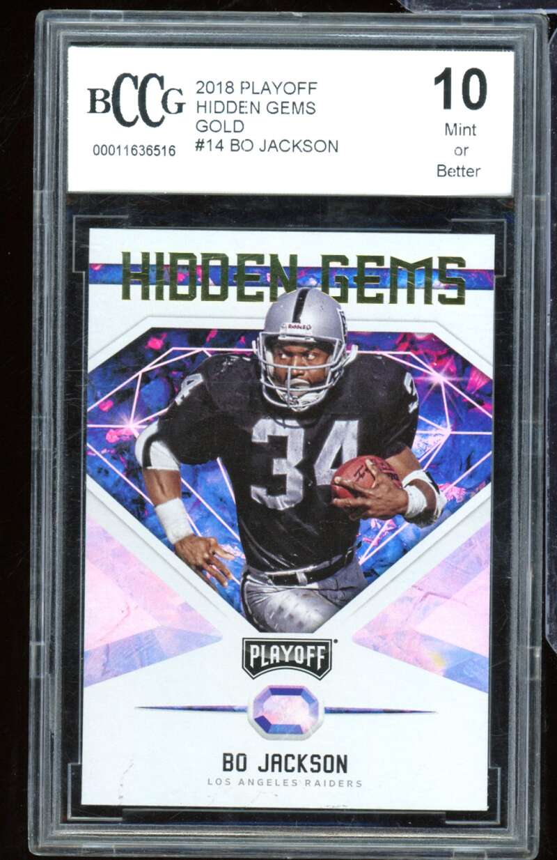 Bo Jackson Card 2018 Playoff #14 BGS BCCG 10 –