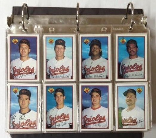 1989 Bowman Baseball Binder Complete Set w/Sleeves Griffey Rookie Card Image 2