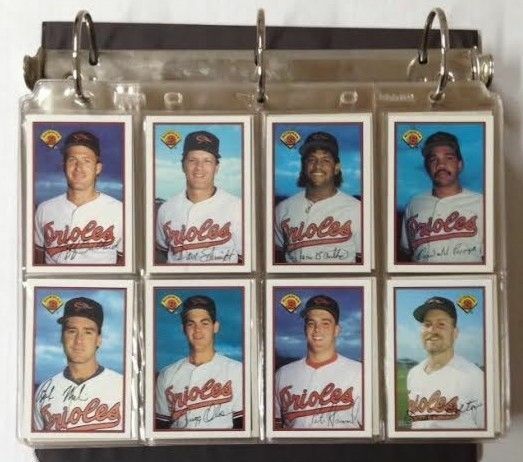 baseball binder for cards 1989 Bowman Baseball Binder Complete Set w/Sleeves Griffey Rookie Card – SUPERIORSPORTSINVESTMENTS.COM