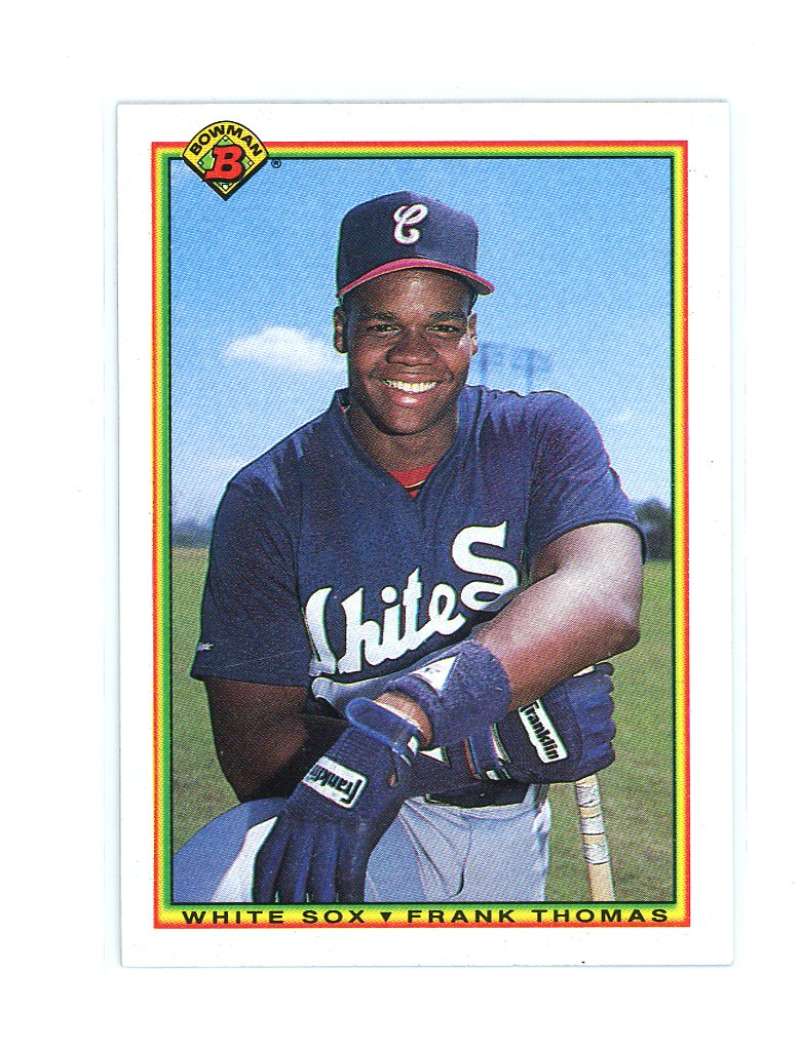 1990 Bowman  320 Frank Thomas Rookie Card  Image 1