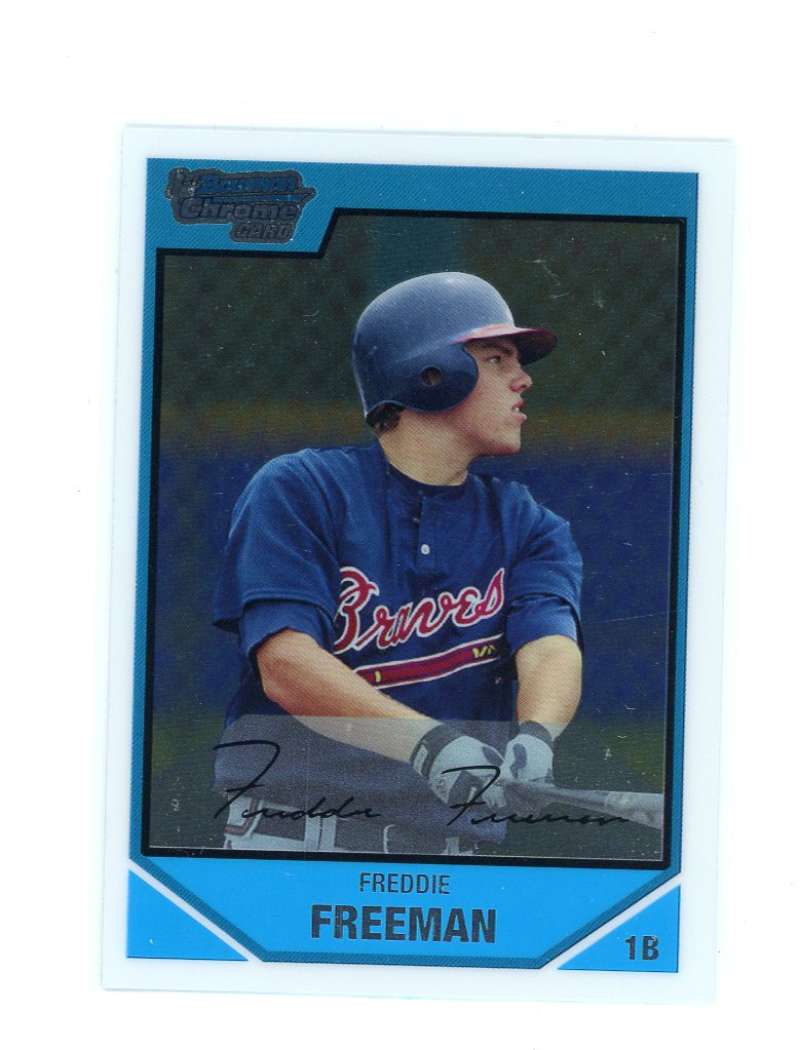 2007 Bowman Draft Picks n Prospects Chrome Draft Picks bdpp12 Freddie Freeman Rookie Card  Image 1